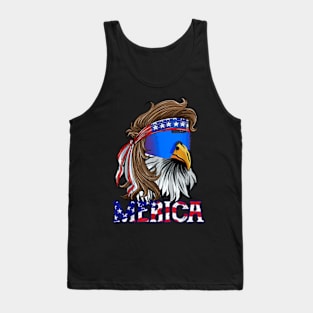 Eagle Mullet Sunglasses Merica 4Th Of July Usa American Flag Tank Top